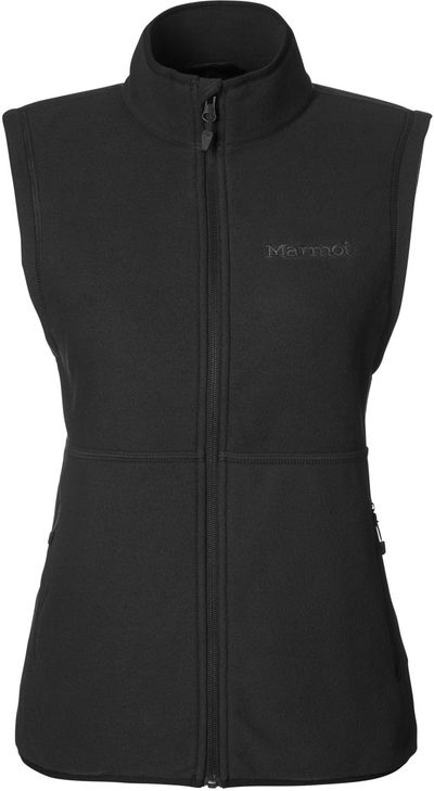 Am image of a Custom Marmot Ladies M2 Rocklin Vest in Black!