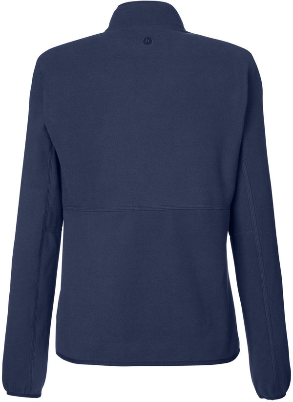 Am image of a Custom Marmot Ladies Rocklin Half Zip Jacket in Arctic Navy!