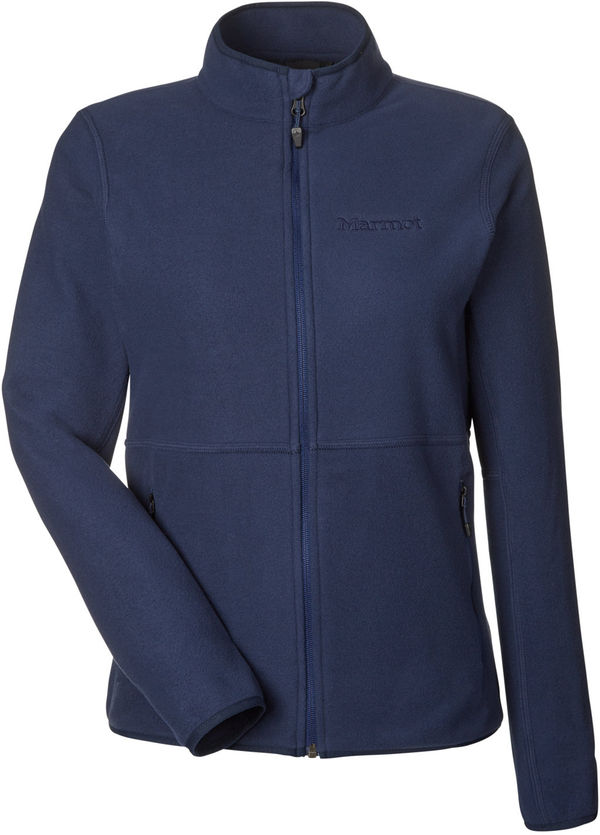 Am image of a Custom Marmot Ladies Rocklin Jacket in Arctic Navy!