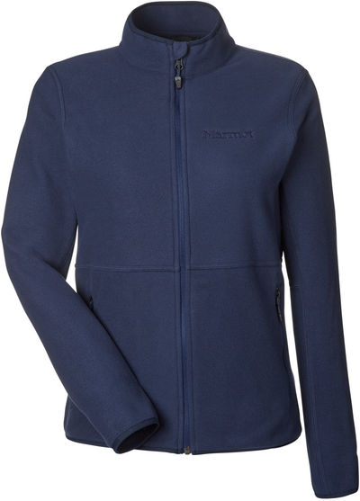 Am image of a Custom Marmot Ladies Rocklin Jacket in Arctic Navy!