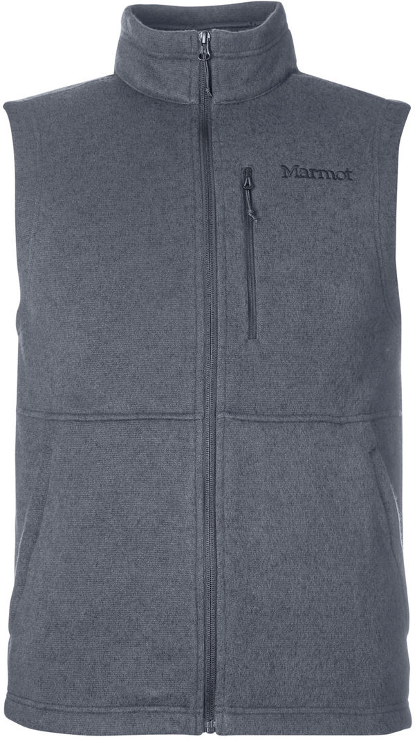 Am image of a Custom Marmot Mens Dropline Vest in Steel Onyx!