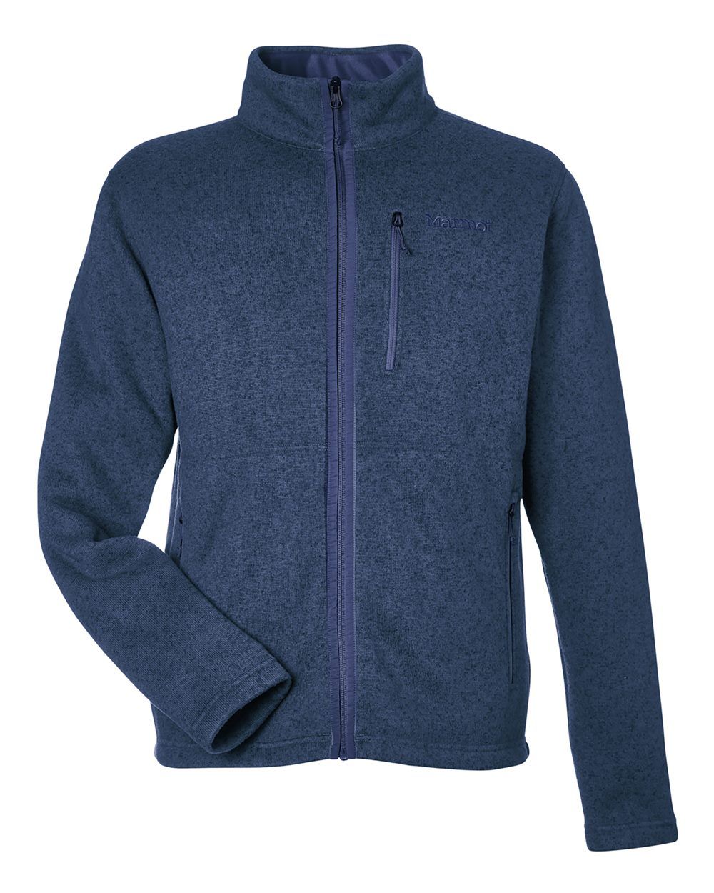 Marmot Mens Drop Line Fleece Jacket in Arctic Navy Heather