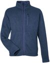 An image of a Custom Marmot Mens Drop Line Fleece Jacket in Arctic Navy Heather!