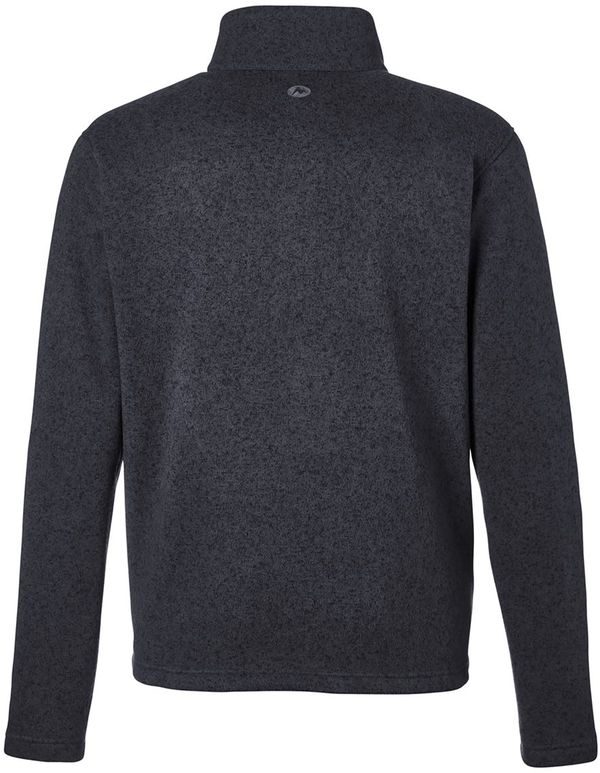 An image of a Custom Marmot Mens Drop Line Fleece Jacket in Black Heather!