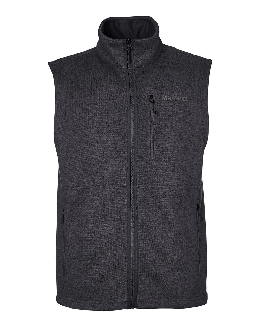 Marmot Mens Drop Line Vest in Black Heather