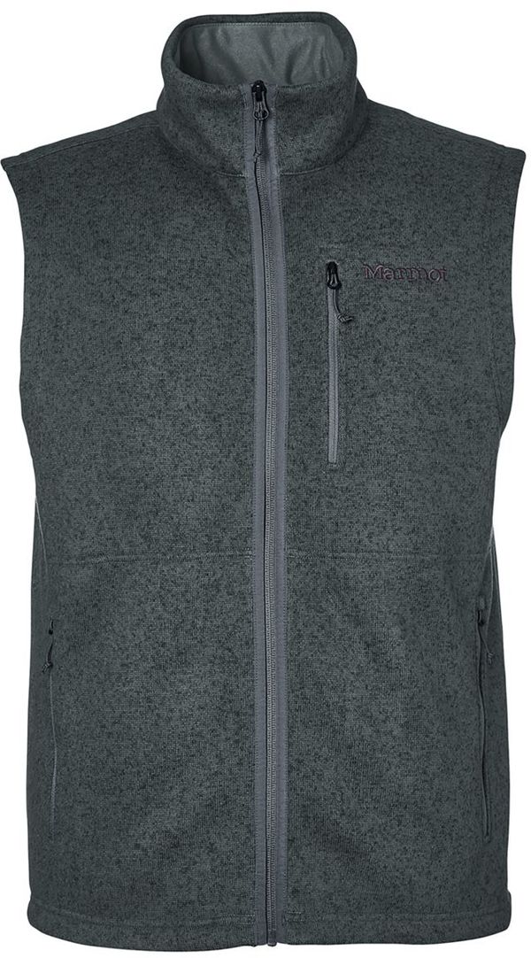 An image of a Custom Marmot Mens Drop Line Vest in Steel Onyx Heather!
