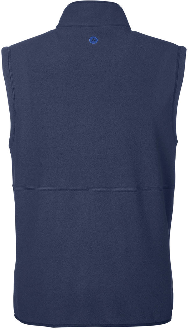 Am image of a Custom Marmot Mens M2 Rocklin Vest in Arctic Navy!