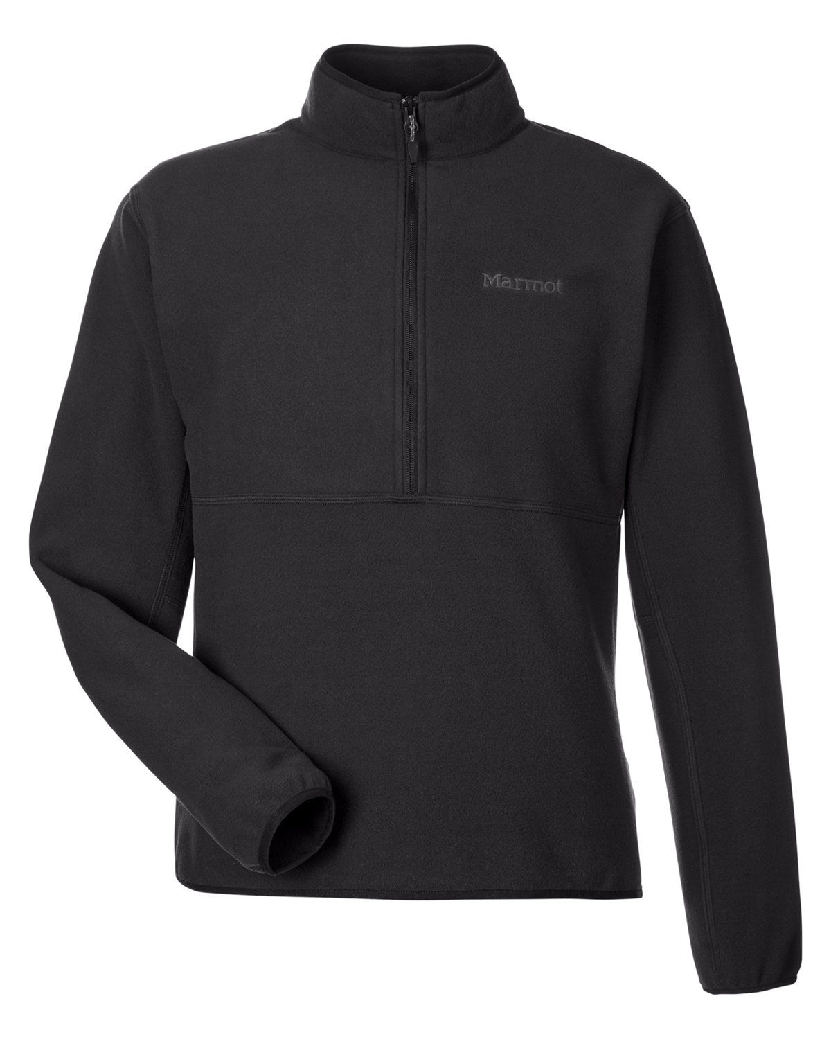 Marmot Mens Rocklin Half Zip Jacket in Black