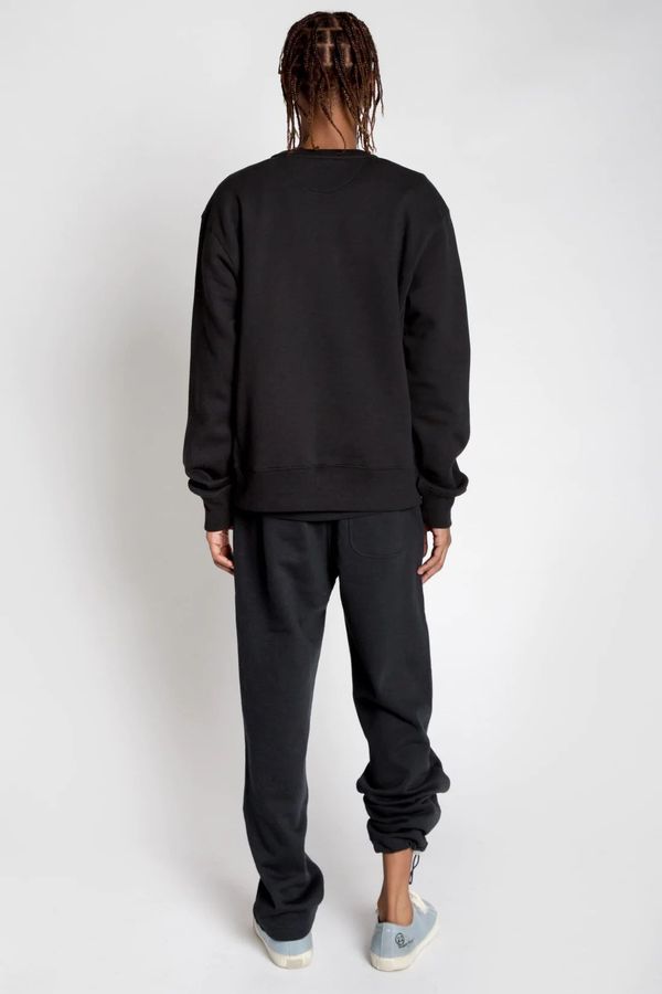 Am image of a Custom Made Blanks Varsity Crewneck in Phantom Black!