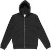 Am image of a Custom Made Blanks Full Zip Bag Hoodie in Phantom Black!