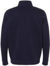 An image of a Custom Men's Icon Fleece Quarter Zip Pullover in Midnight Navy/White!