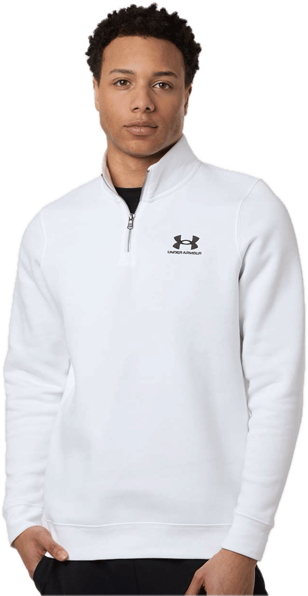 An image of a Custom Men's Icon Fleece Quarter Zip Pullover!