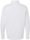 An image of a Custom Men's Icon Fleece Quarter Zip Pullover in White/Black!