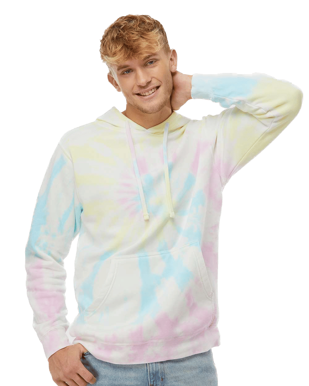 Midweight Tie Dyed Hooded Sweatshirt