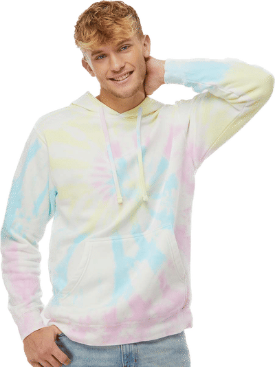 An image of a Custom Midweight Tie Dyed Hooded Sweatshirt!