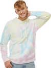 An image of a Custom Midweight Tie Dyed Hooded Sweatshirt!