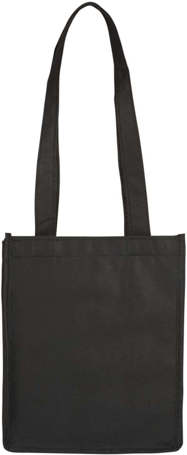 An image of a Custom Mini Elm Non Woven Tote in Black!