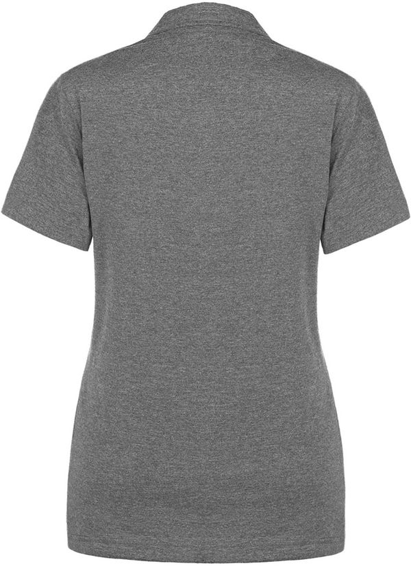 An image of a Custom Muskoka Trail Garment Co Fairway Ladies Poly Cotton Polo Shirt in Melange Charcoal!