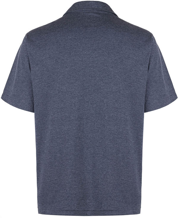 An image of a Custom Muskoka Trail Garment Co Fairway Mens Poly Cotton Polo Shirt in Melange Navy!