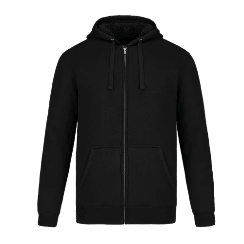 Muskoka Trail Garment Co Yolo Mens Full Zip Hoodie in Black