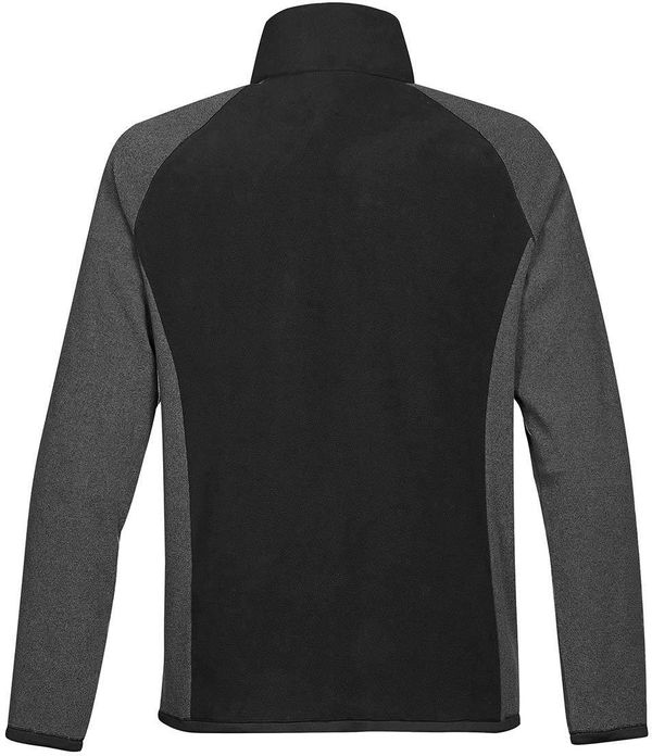 Am image of a Custom Stormtech Mens Impact Microfleece Jacket in BLACK / CARBON!