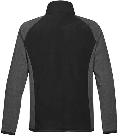 Am image of a Custom Stormtech Mens Impact Microfleece Jacket in BLACK / CARBON!