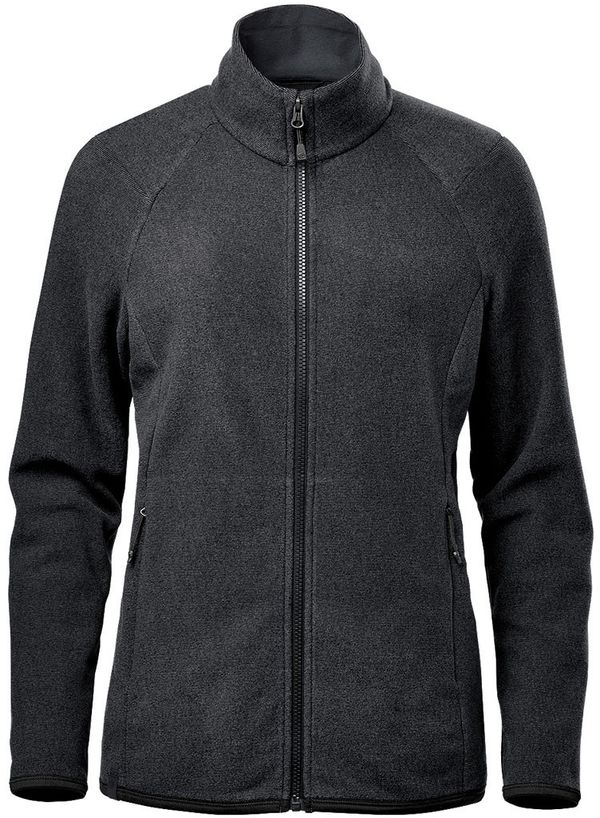 Am image of a Custom Stormtech Womens Novarra Full Zip Jacket in Carbon Stripe!