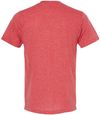 An image of a Custom M and O Mens Deluxe Blend T Shirt in Heather Red!
