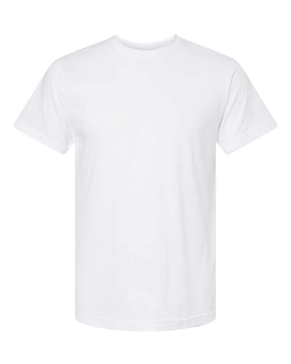 M and O Mens Deluxe Blend T Shirt in White