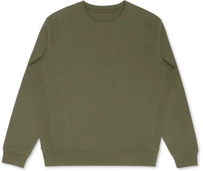 Original Favorites GOTS® Organic Cotton Crewneck Sweatshirt in Military Olive