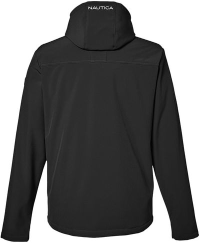 Am image of a Custom Nautica Mens Wavestorm Softshell Jacket in BLACK!