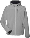 Am image of a Custom Nautica Mens Wavestorm Softshell Jacket in GRAPHITE!