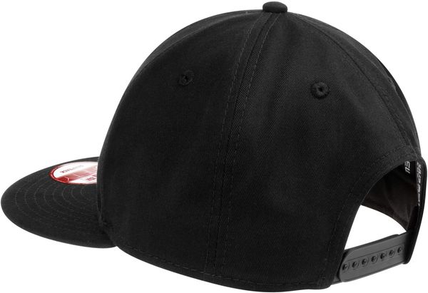 Am image of a Custom New Era Flat Bill Snapback Cap in Black!
