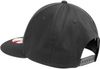 Am image of a Custom New Era Flat Bill Snapback Cap in Charcoal!