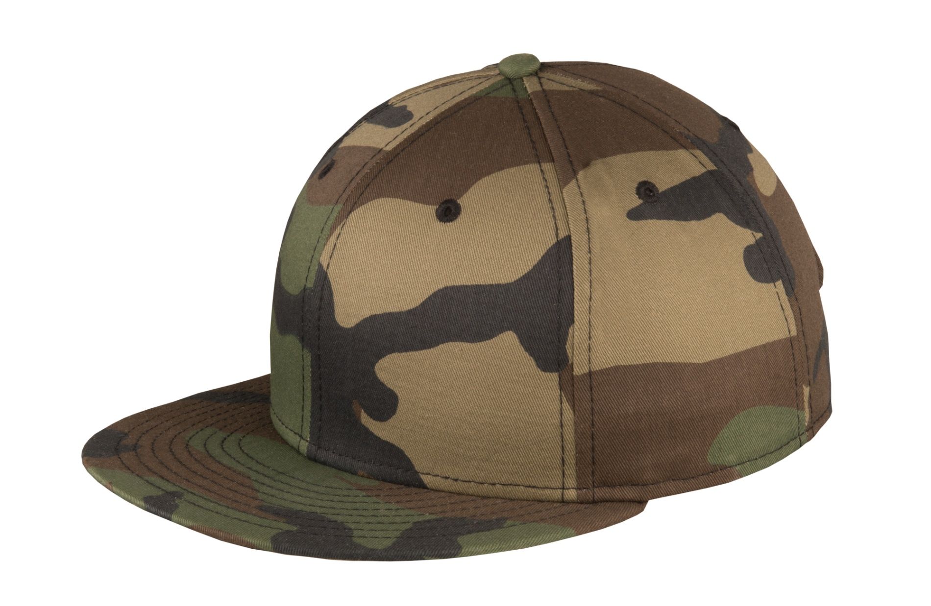 New Era Flat Bill Snapback Cap in Camo