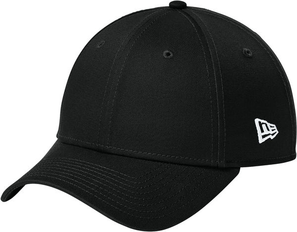 An image of a Custom New Era Adjustable Structured Cap in Flag Black!