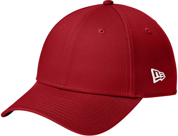An image of a Custom New Era Adjustable Structured Cap in Flag Scarlet!