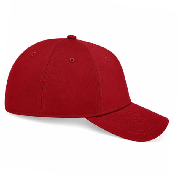 An image of a Custom New Era Adjustable Structured Cap in Flag Scarlet!