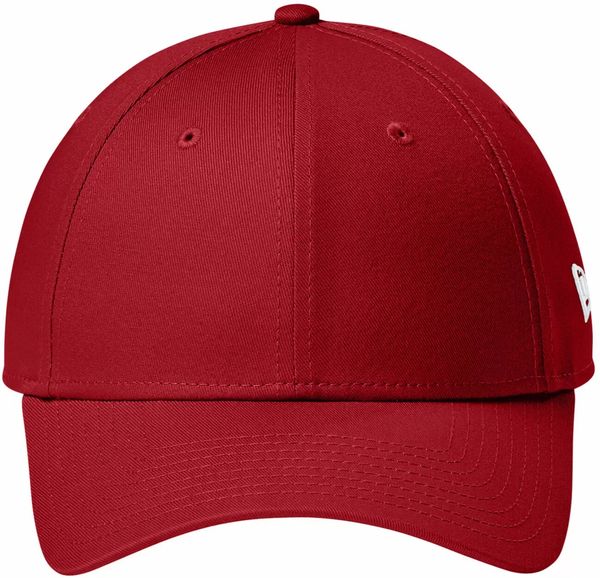 An image of a Custom New Era Adjustable Structured Cap in Scarlet!