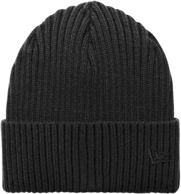 An image of a Custom New Era Core Classic Cuff Beanie in Black!