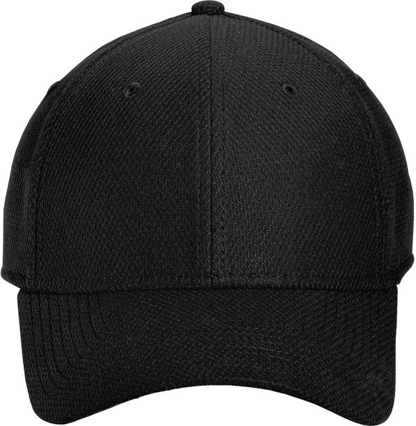 An image of a Custom New Era Diamond Era Stretch Cap in Black!