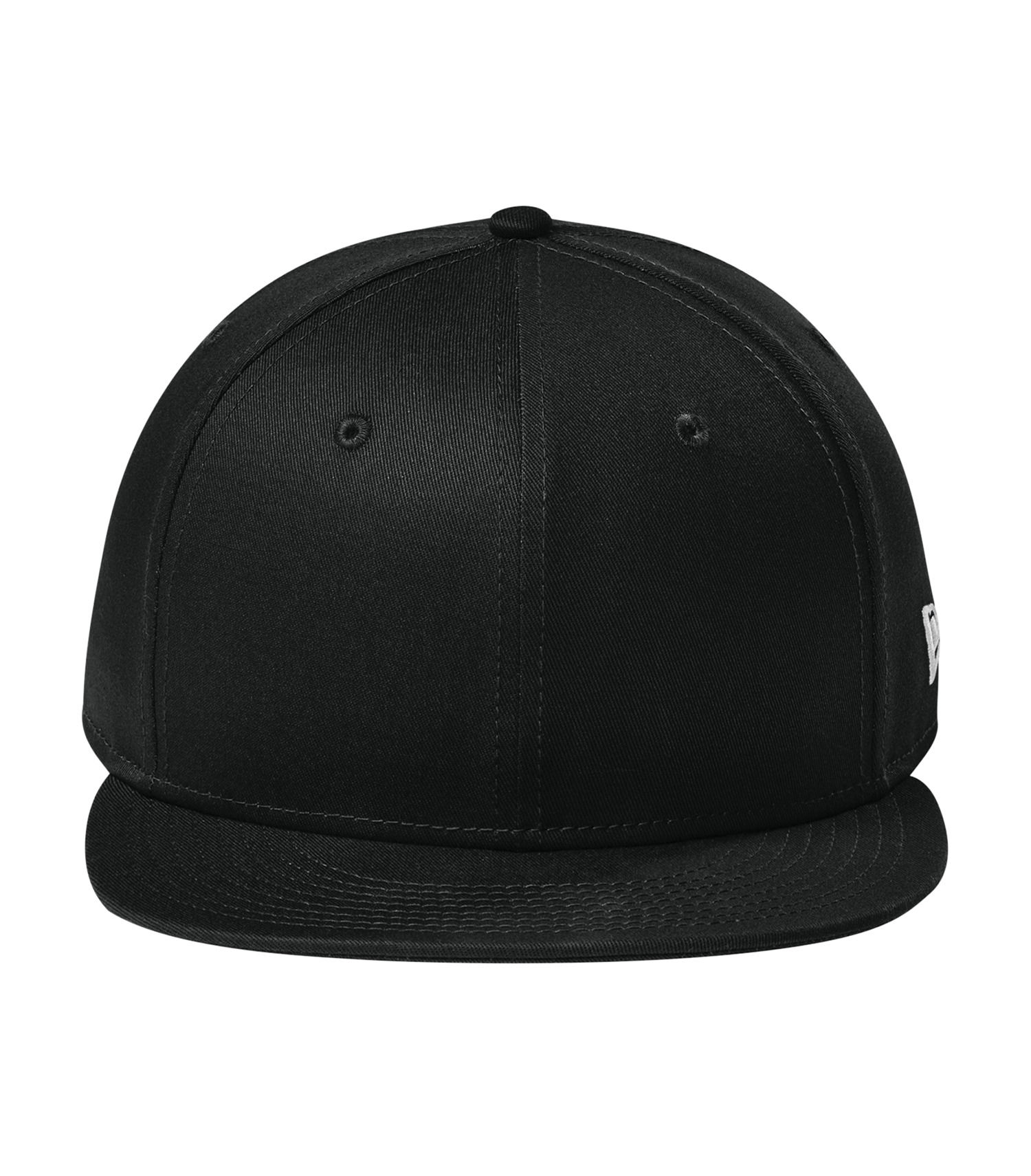 New Era Flat Bill Snapback Cap in Flag Black