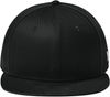 An image of a Custom New Era Flat Bill Snapback Cap in Black!