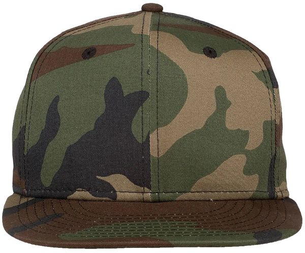 An image of a Custom New Era Flat Bill Snapback Cap in Camo!