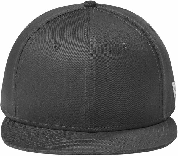 An image of a Custom New Era Flat Bill Snapback Cap in Flag Charcoal!