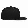 An image of a Custom New Era Flat Bill Snapback Cap in Flag Black!