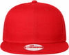 An image of a Custom New Era Flat Bill Snapback Cap in Scarlet Red!