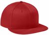 An image of a Custom New Era Flat Bill Snapback Cap in Scarlet Red!