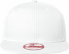 Am image of a Custom New Era Flat Bill Snapback Cap in White!