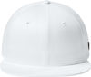 An image of a Custom New Era Flat Bill Snapback Cap in White!
